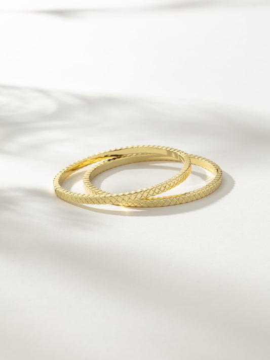 Quilted Bracelet (Set of 2)