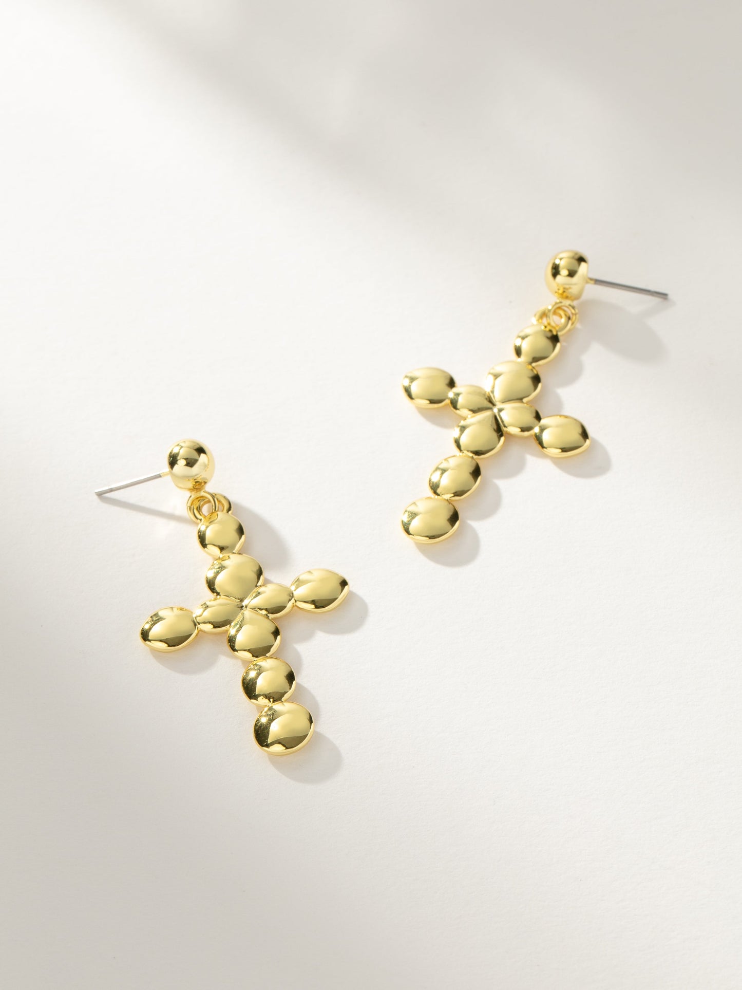 Bubble Cross Earrings