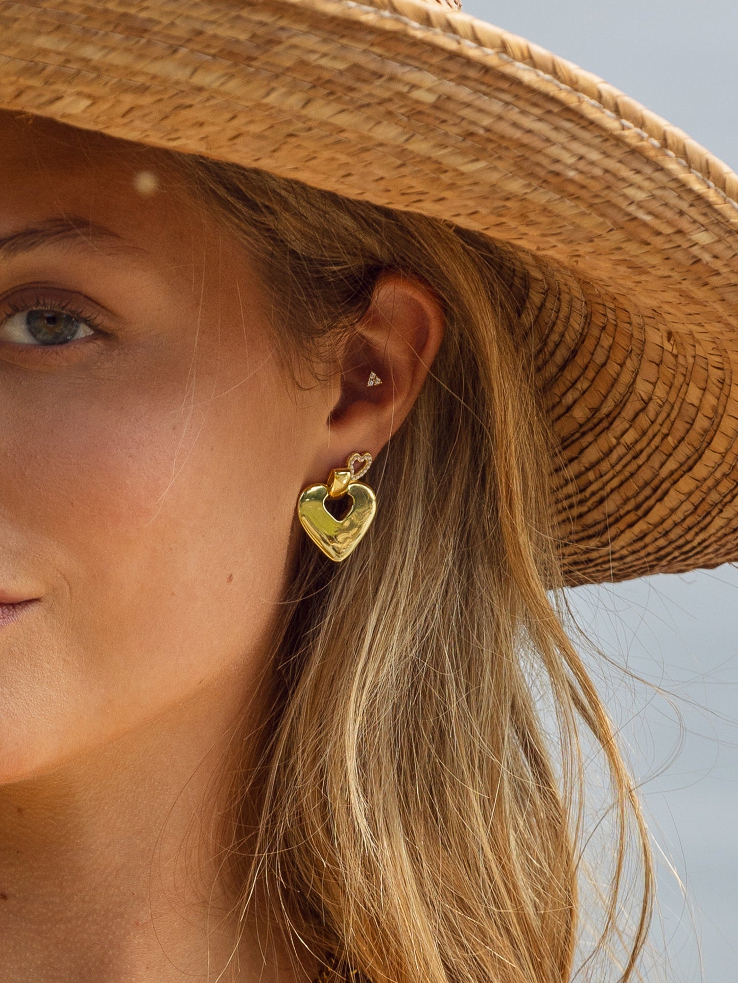 Declaration of Love Heart Earrings