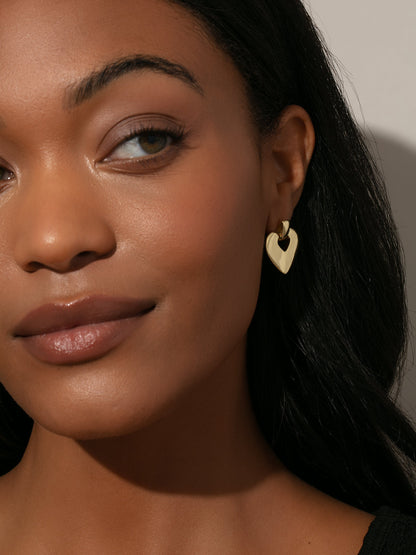 Declaration of Love Heart Earrings
