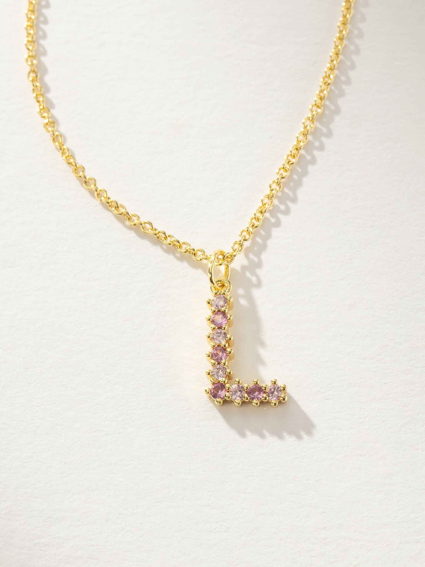 Pretty In Pink Initial Necklace