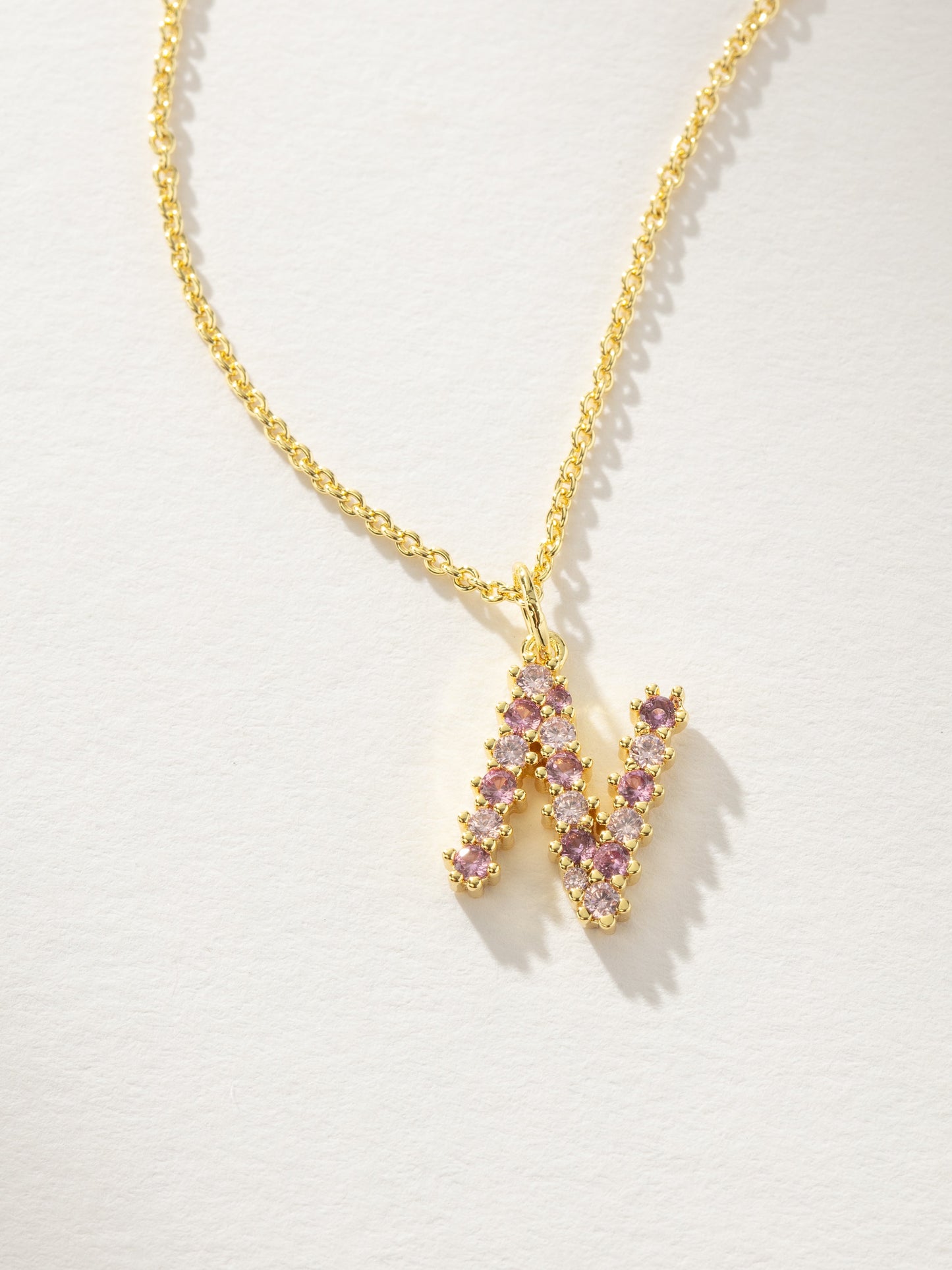 Pretty In Pink Initial Necklace