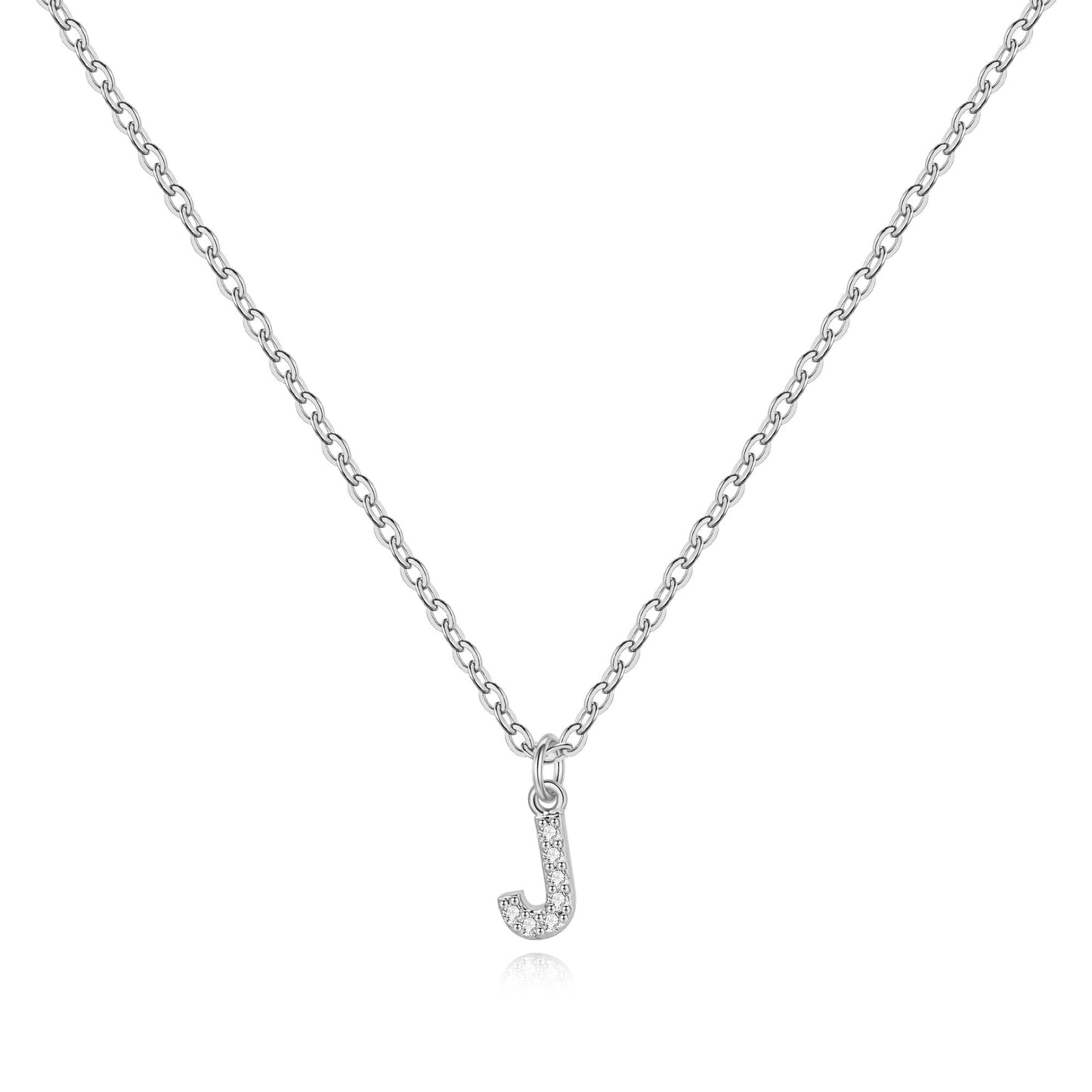 Pavé-Halskette mit Großbuchstaben