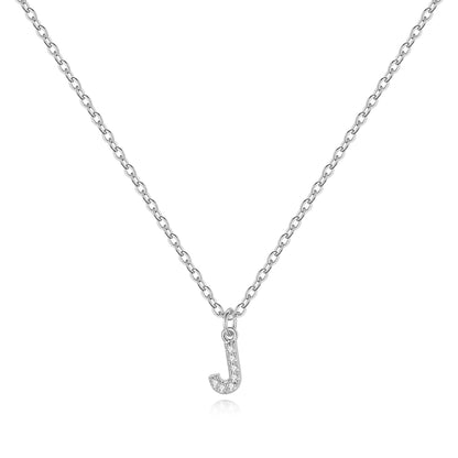 Pavé-Halskette mit Großbuchstaben