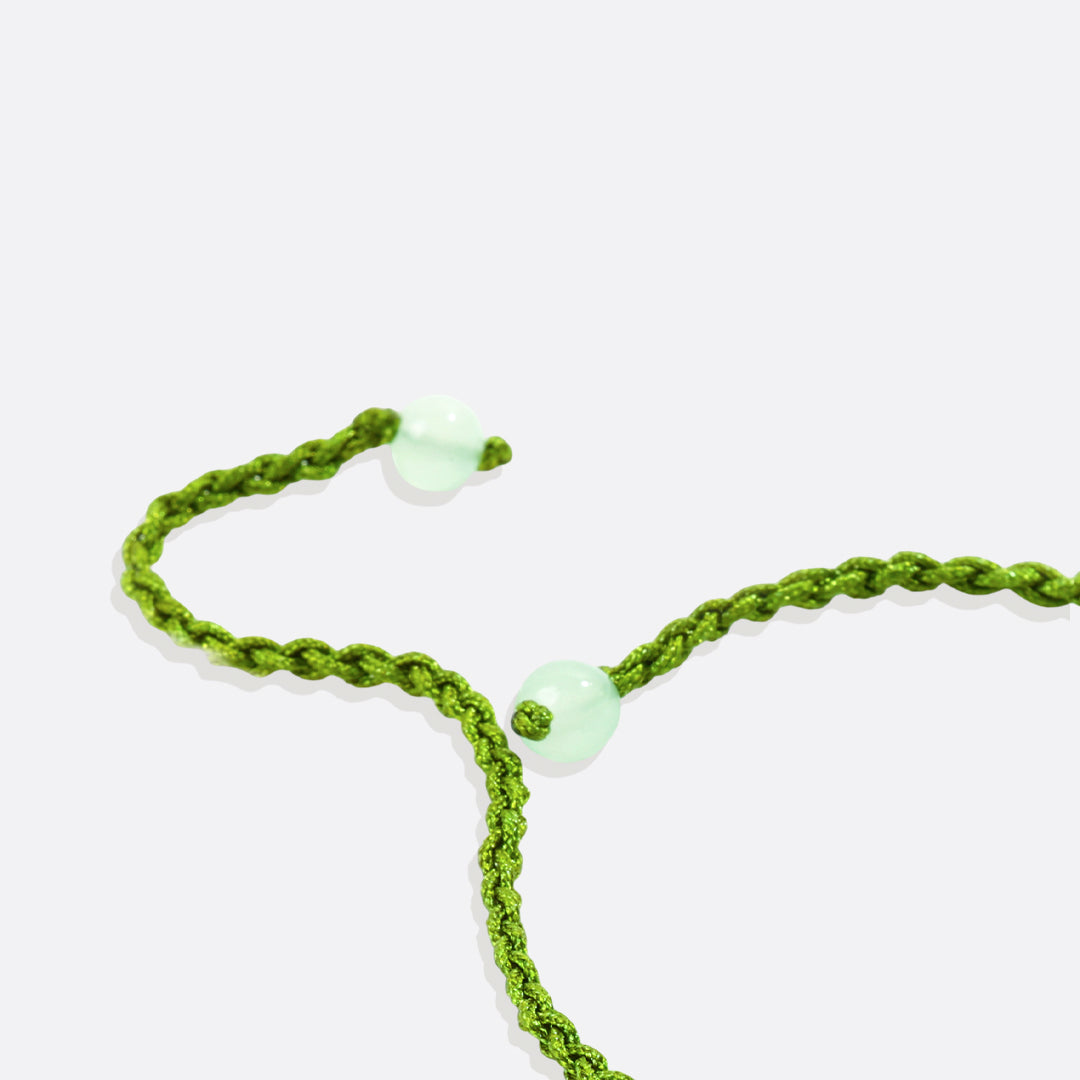 Bracelet de prospérité en perles de jade et lotus