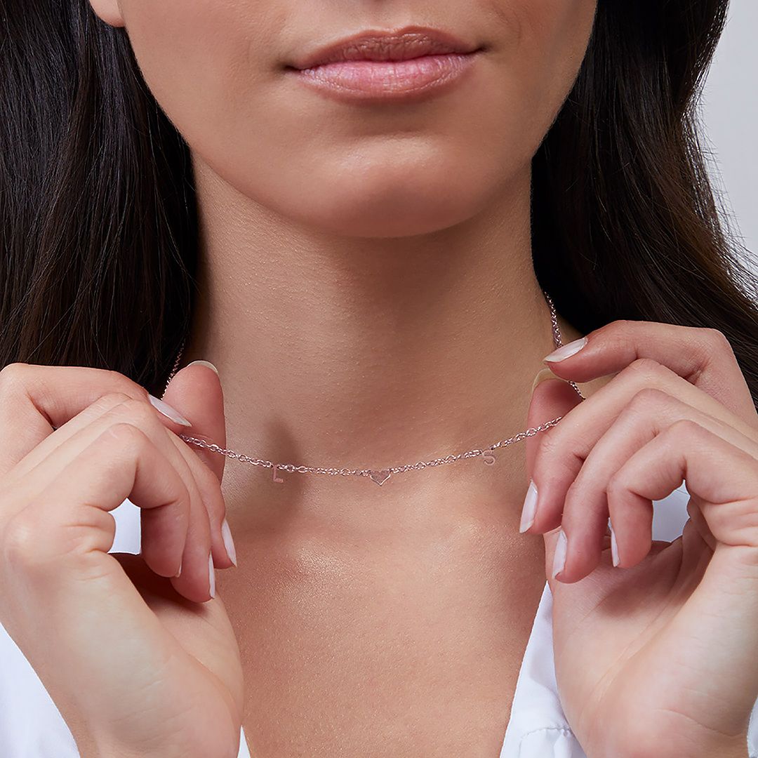 Collier Initiale One Heart