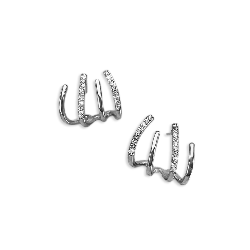 Claw Stud Wrap Earrings
