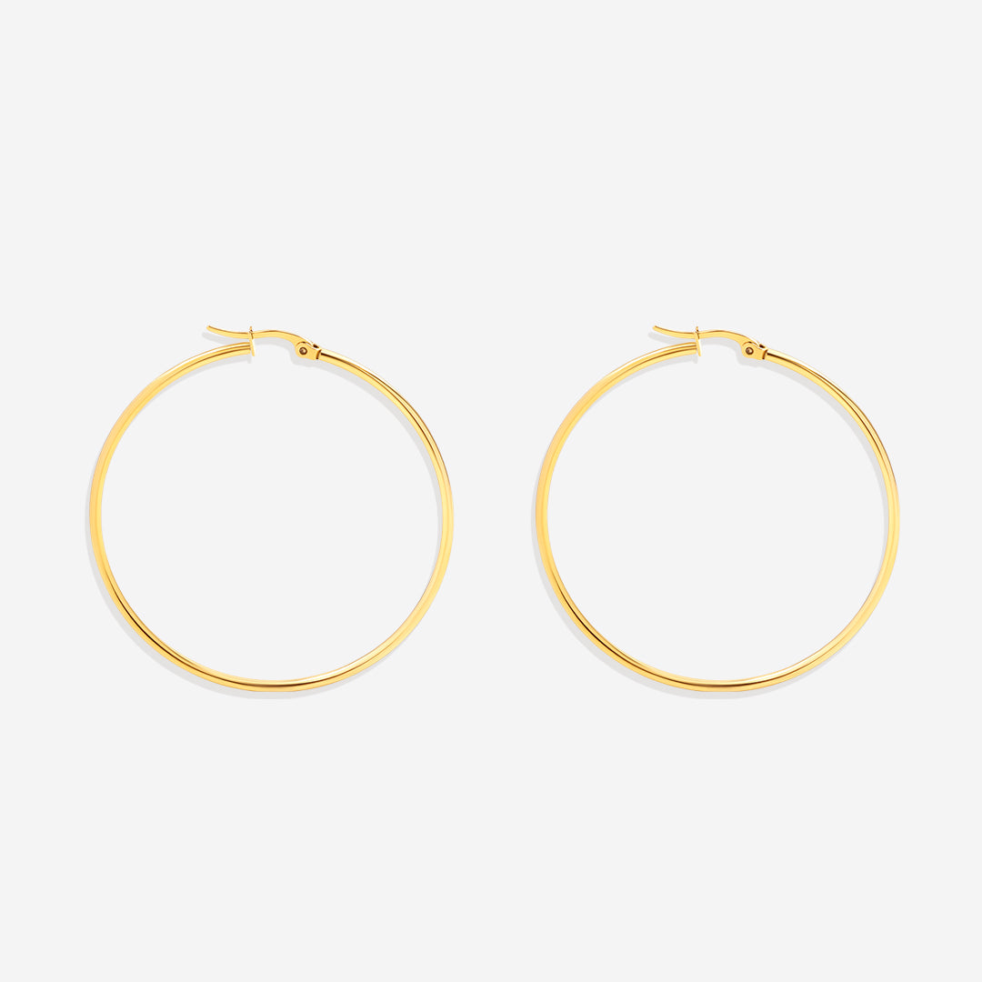Boucles d'oreilles créoles Lynette Large