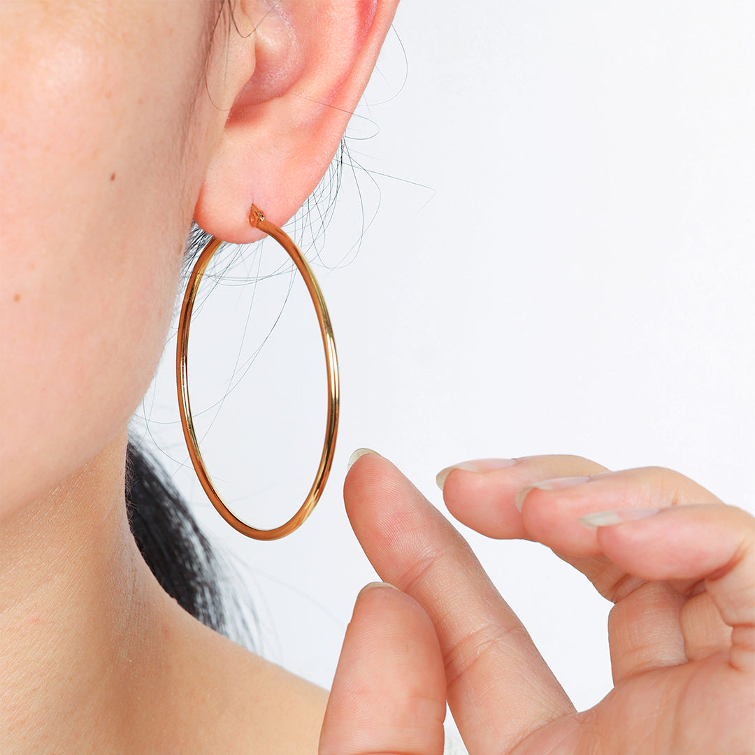 Boucles d'oreilles créoles Lynette Large