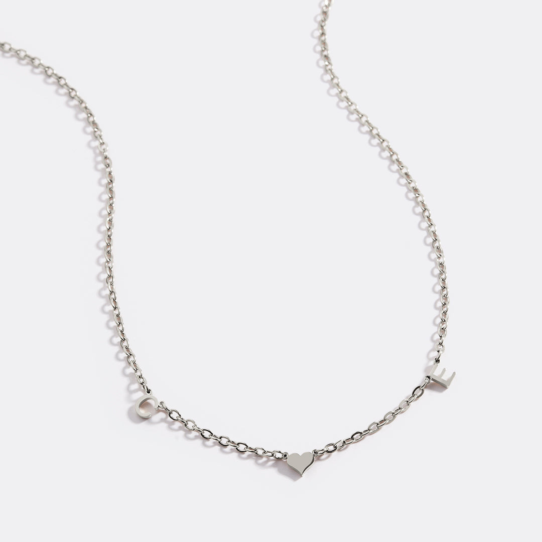 Collier Initiale One Heart