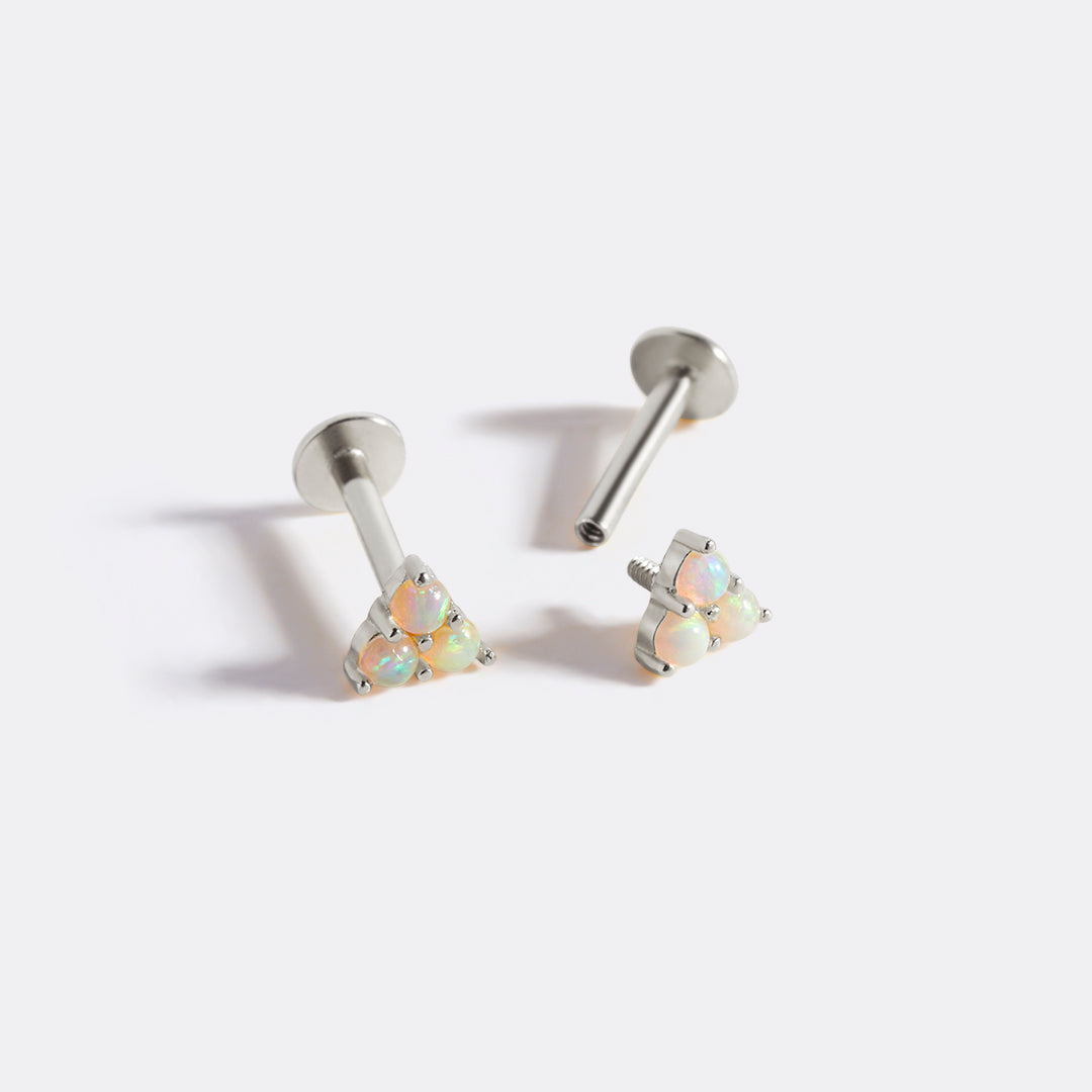 Opal Trio Sleeper Earrings | 18g