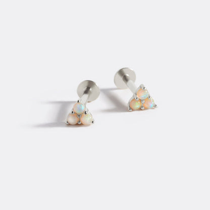 Opal Trio Sleeper Earrings | 18g