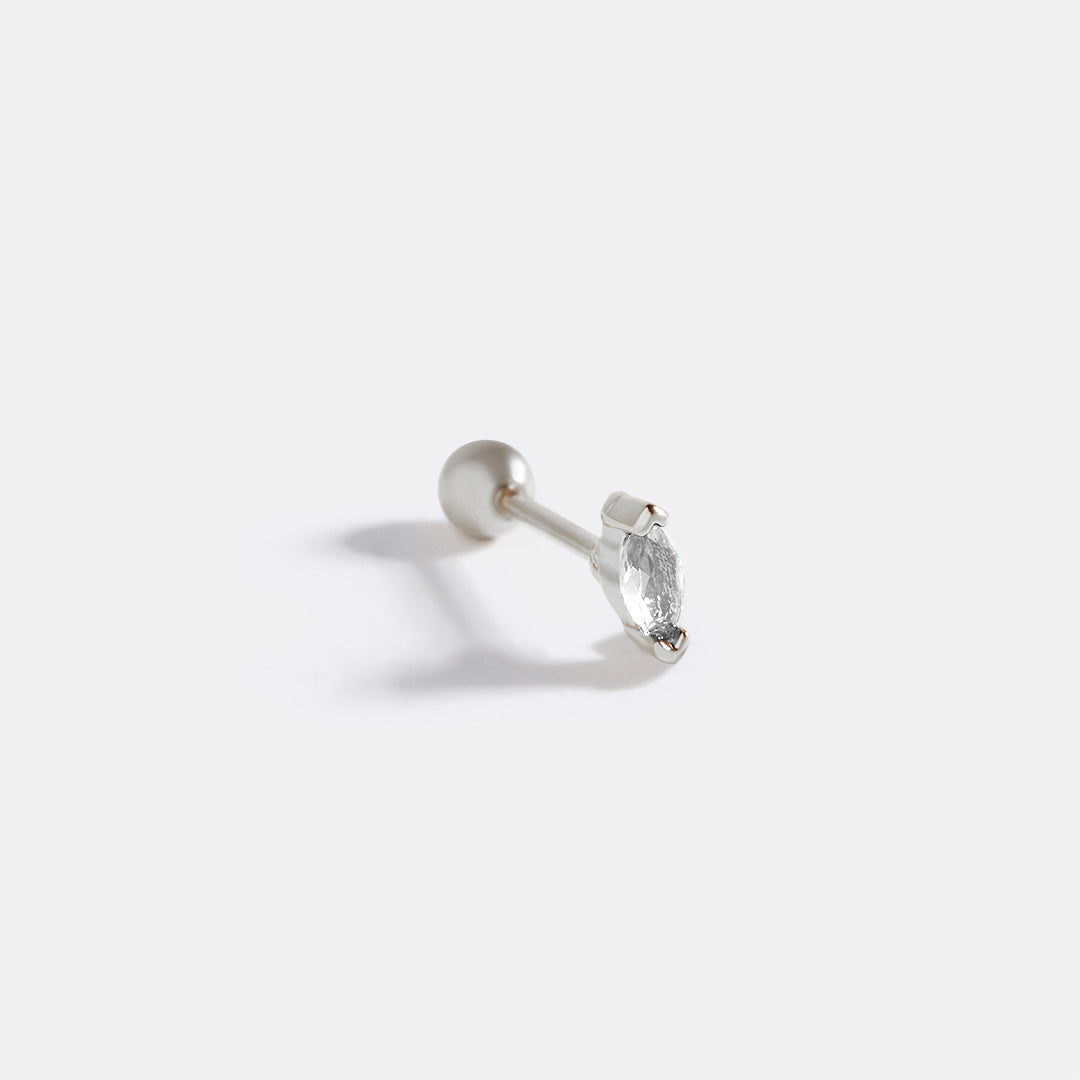 Marquis Gemstone Sleeper Earrings