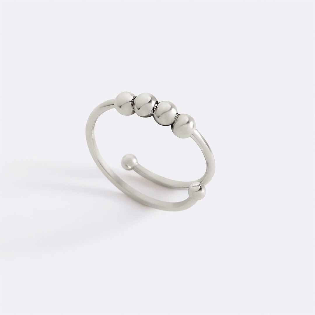 Bague Fidget réglable en perles