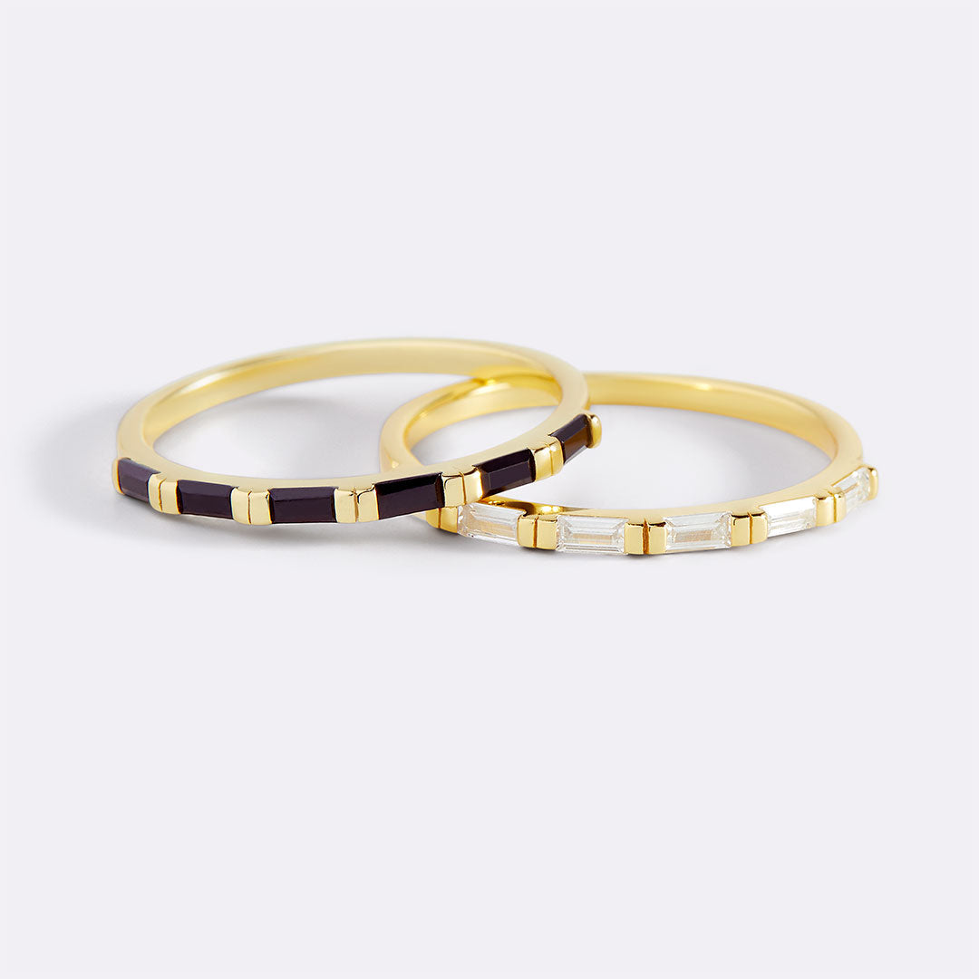 Bague en diamant baguette