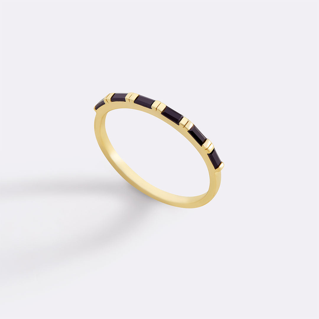 Bague en diamant baguette