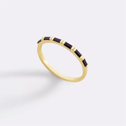 Bague en diamant baguette