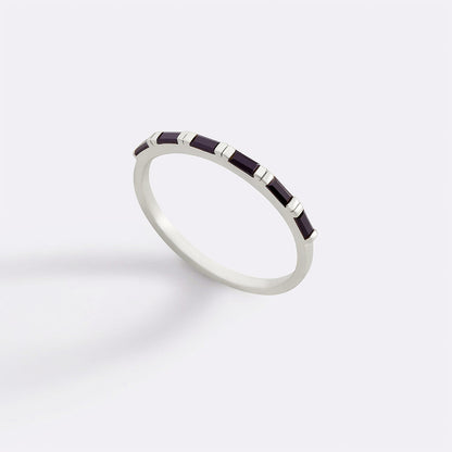 Bague en diamant baguette