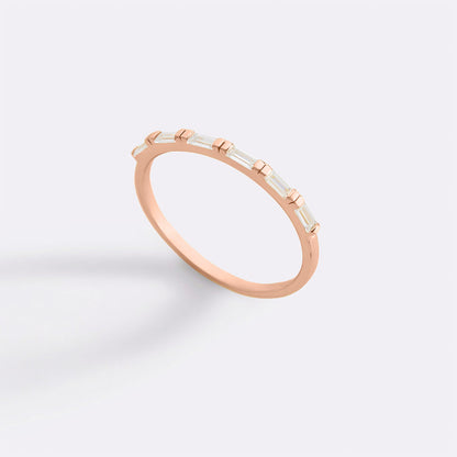Bague en diamant baguette