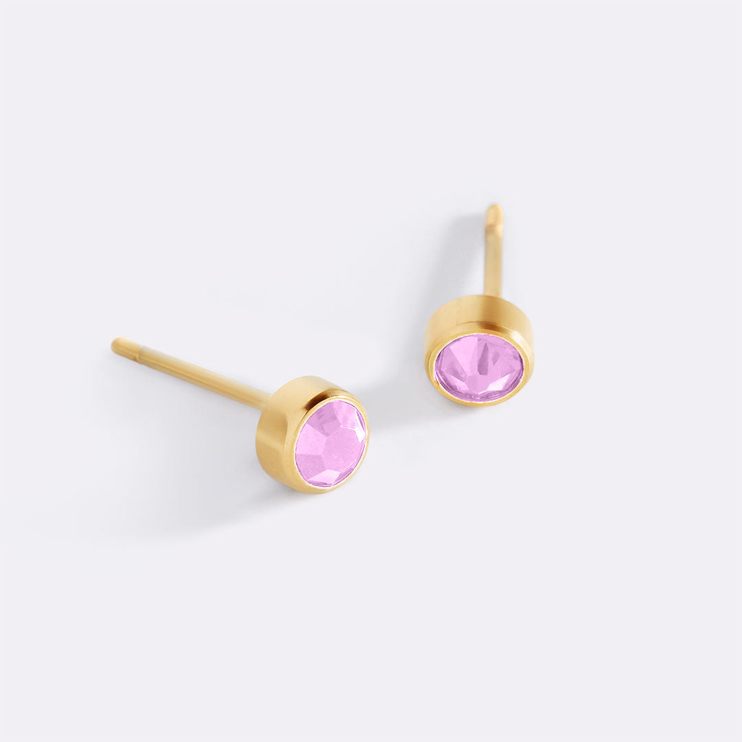 Clous d'oreilles avec pierre de naissance