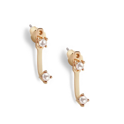 Birthstone Drop Ear Jacket Earrings