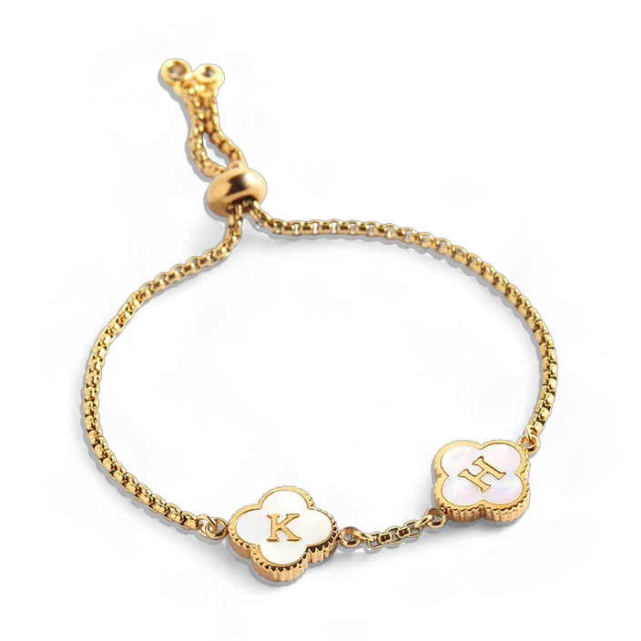 Clover Custom Name Bracelet