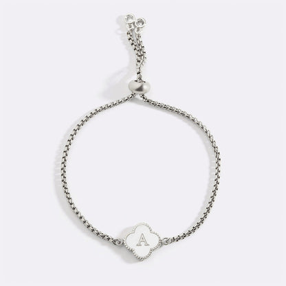 Clover Custom Name Bracelet