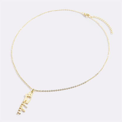 Ballet Shoes Name Necklace
