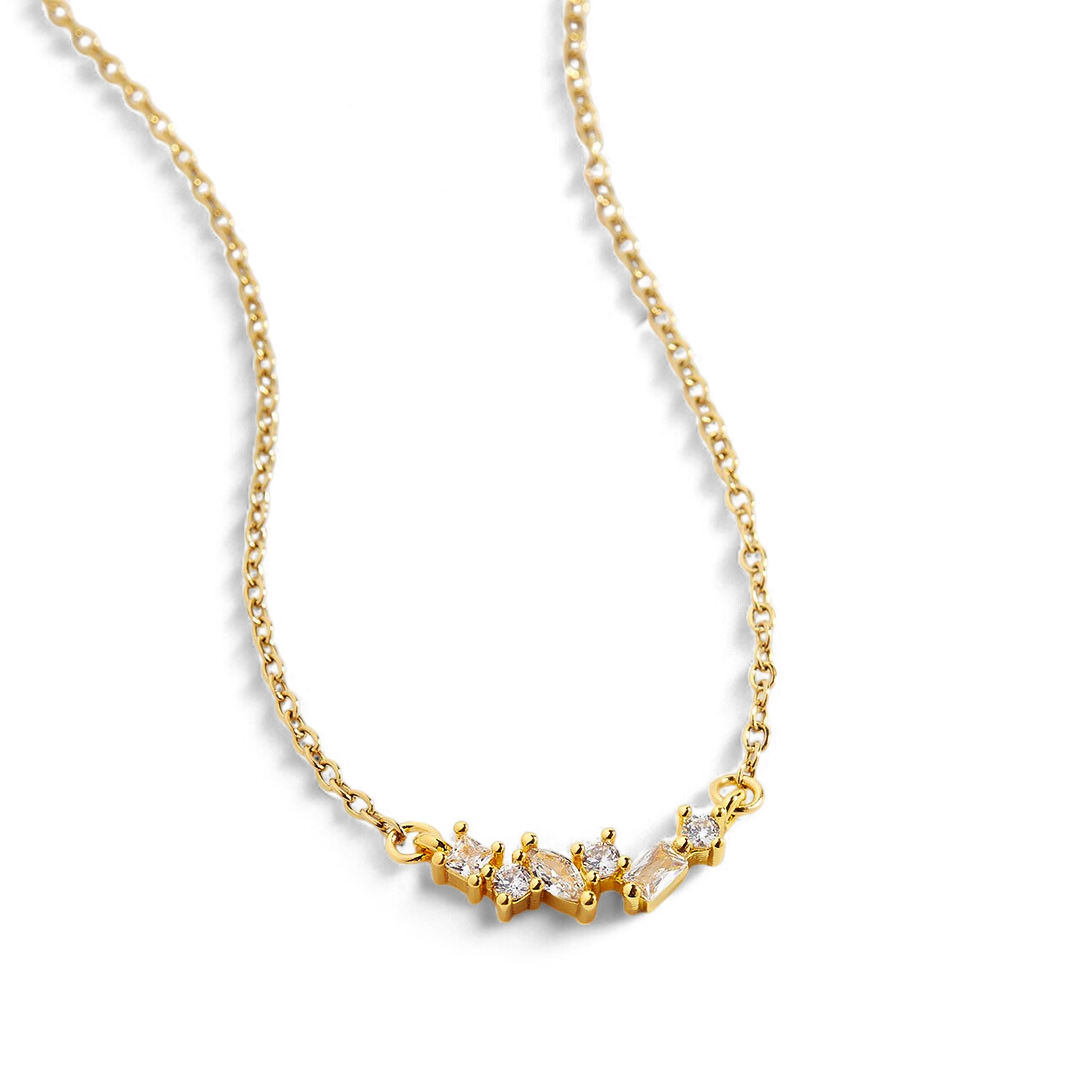 Collier avec pierre de naissance ombrée