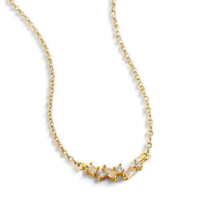 Collier avec pierre de naissance ombrée