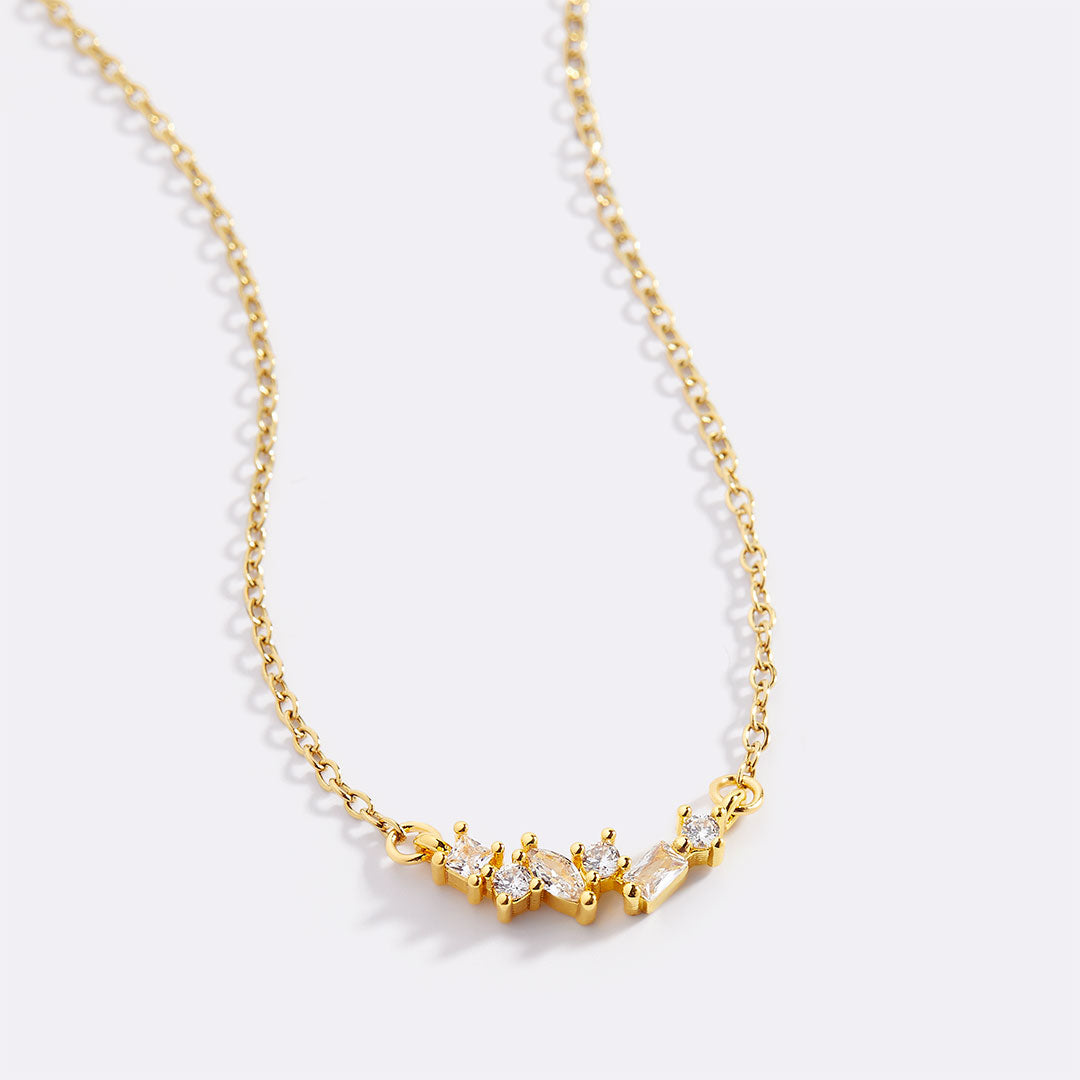 Collier avec pierre de naissance ombrée