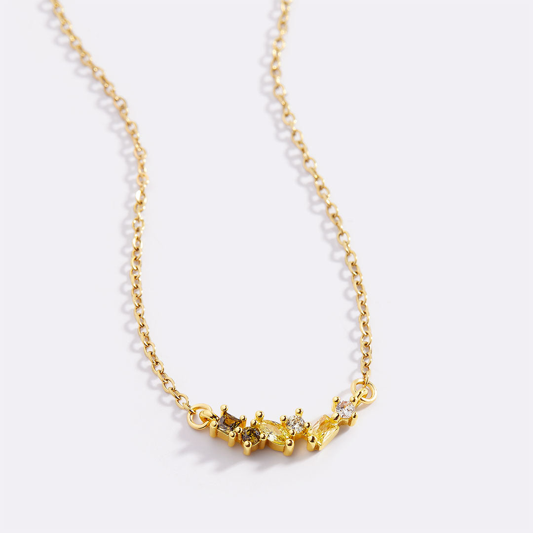Collier avec pierre de naissance ombrée