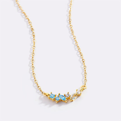 Collier avec pierre de naissance ombrée