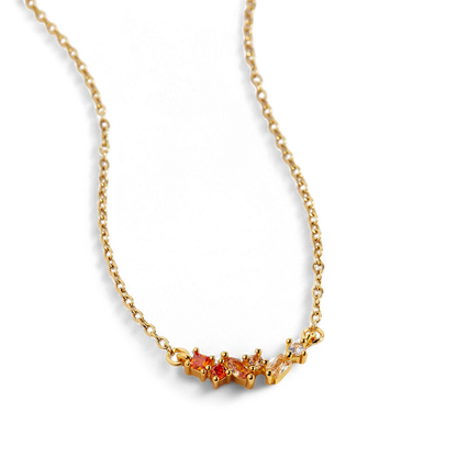 Collier avec pierre de naissance ombrée