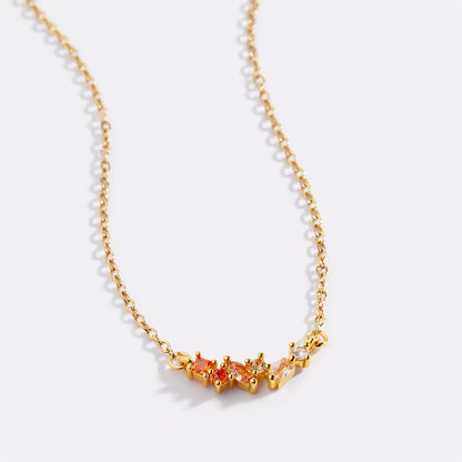 Collier avec pierre de naissance ombrée