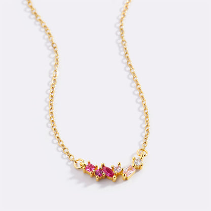 Collier avec pierre de naissance ombrée