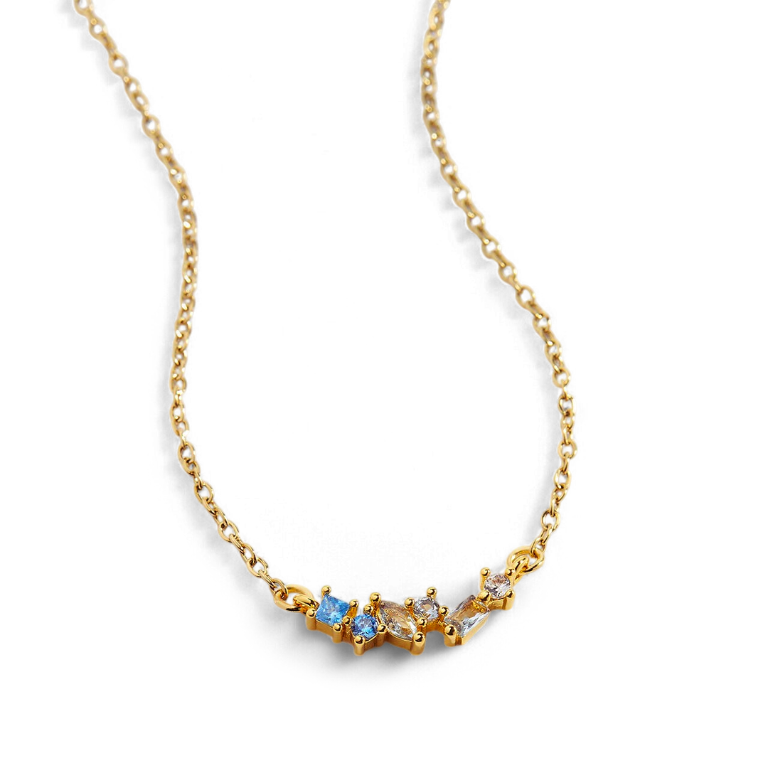 Collier avec pierre de naissance ombrée