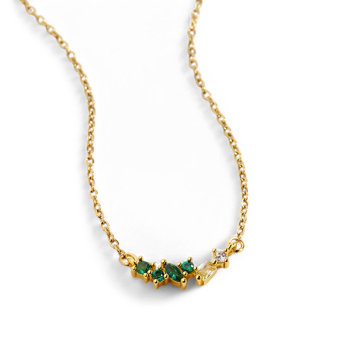 Collier avec pierre de naissance ombrée