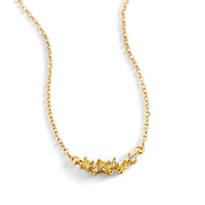 Collier avec pierre de naissance ombrée