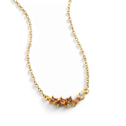 Collier avec pierre de naissance ombrée