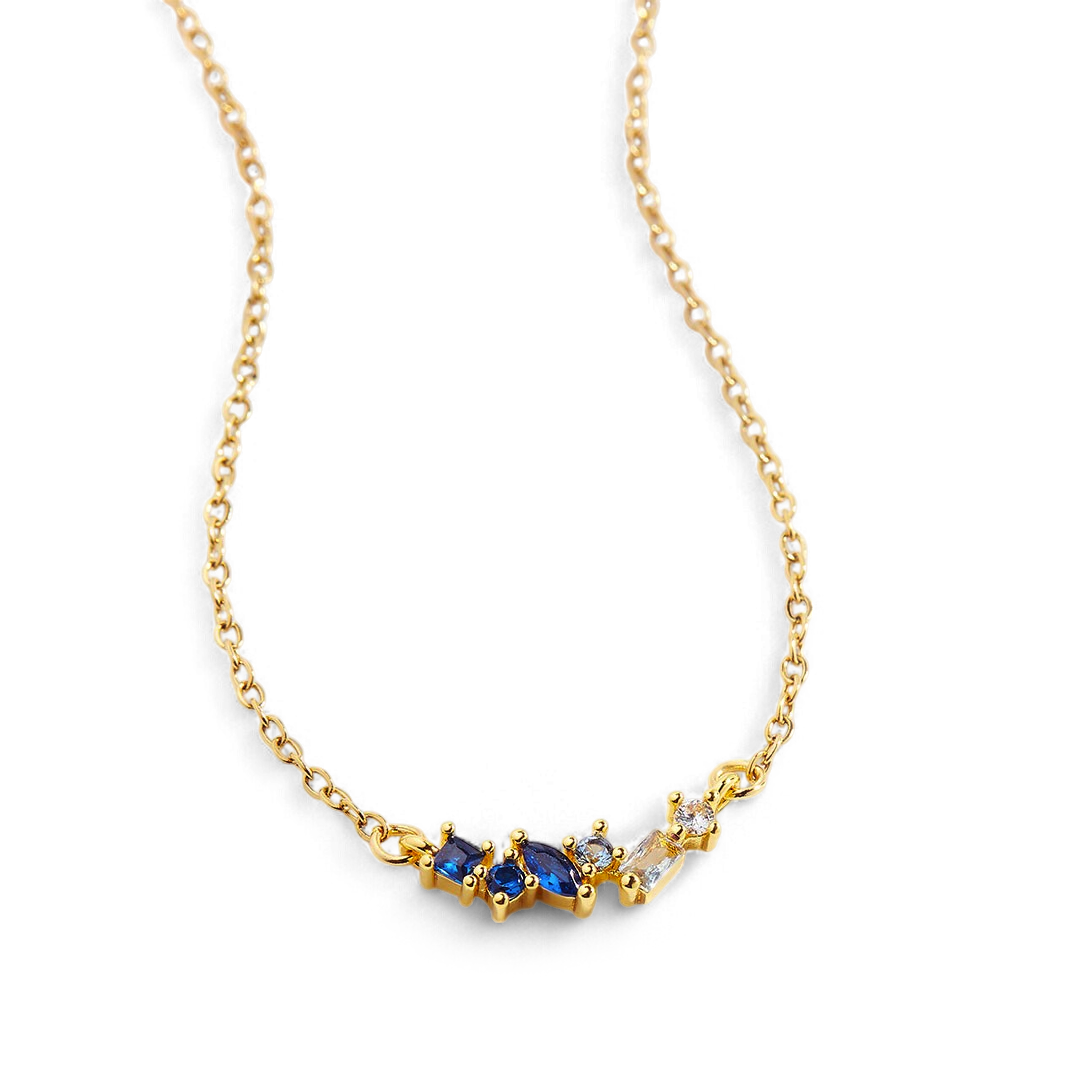 Collier avec pierre de naissance ombrée