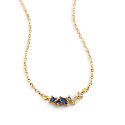 Collier avec pierre de naissance ombrée