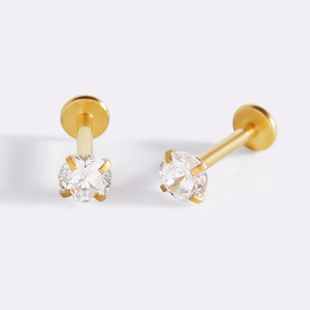 Crystal Sleeper Earrings | 18g
