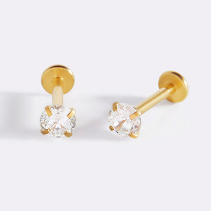 Crystal Sleeper Earrings | 18g