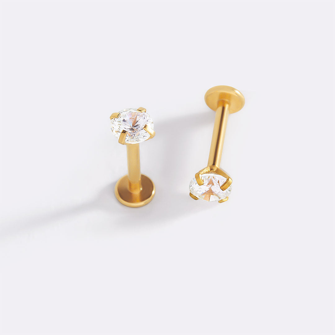 Crystal Sleeper Earrings | 18g