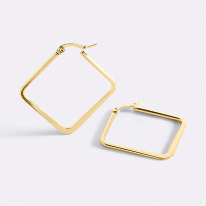 Boucles d'oreilles géométriques Girl Boss
