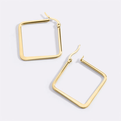 Boucles d'oreilles géométriques Girl Boss