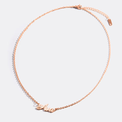 Collier avec nom en plume 