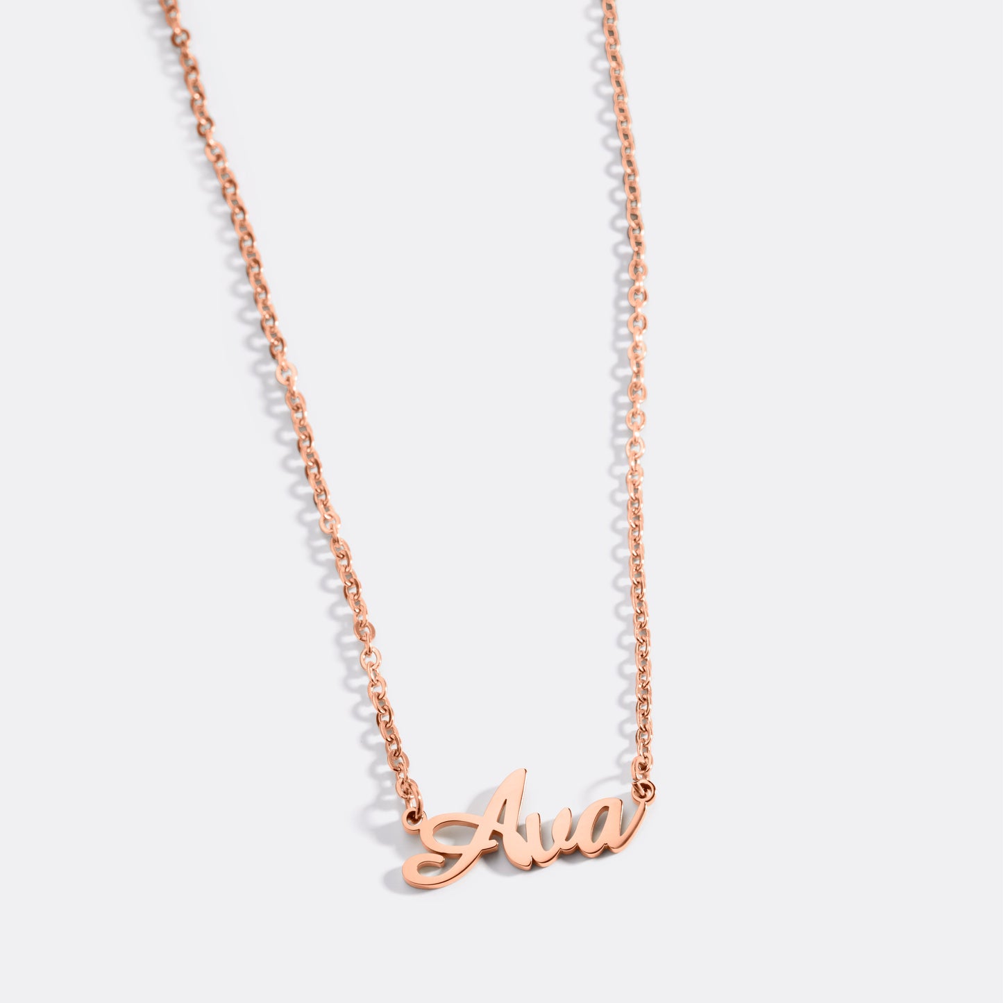 Collier avec nom en plume 