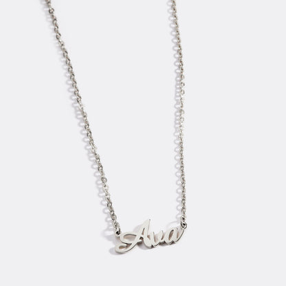 Collier avec nom en plume 
